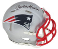 Curtis Martin Signed New England Patriots Riddell Speed Mini Helmet - MARMIN383 - Curtis Martin Signed New England Patriots Riddell Speed Mini Helmet product image