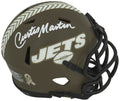 Curtis Martin Signed New York Jets Salute to Service Riddell Speed Mini Helmet - MARMIN386 - Curtis Martin Signed New York Jets Salute to Service Riddell Speed Mini Helmet product image