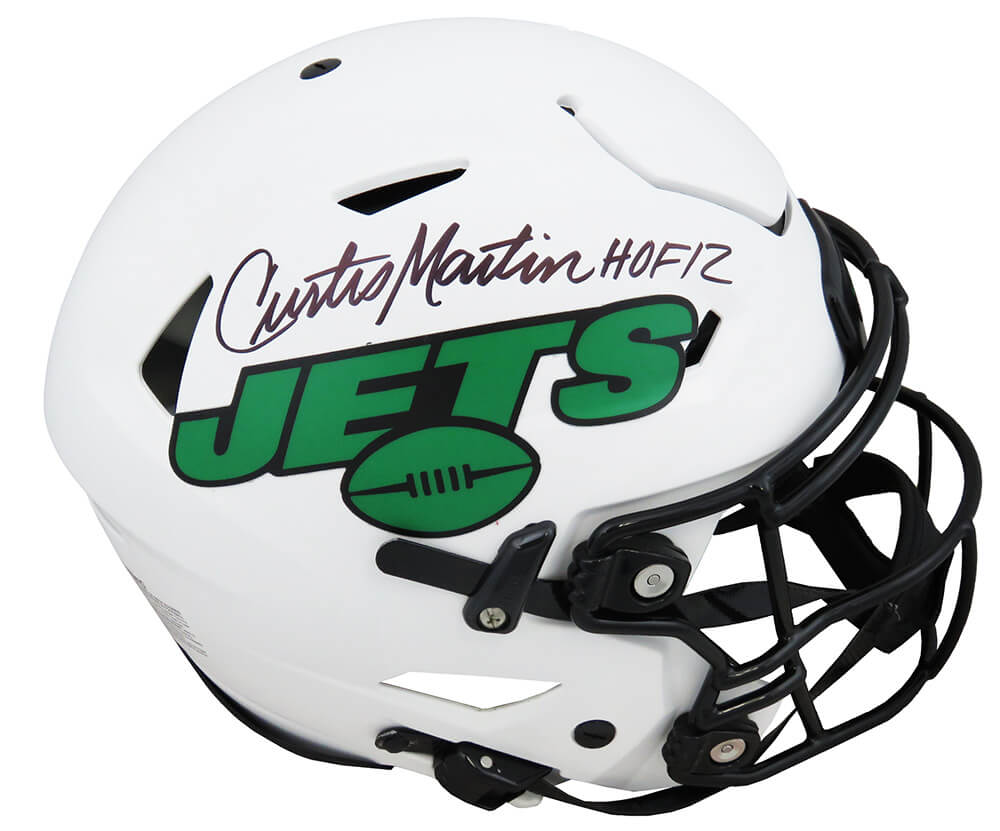 Curtis Martin Signed New York Jets Lunar Eclipse SpeedFlex Riddell Authentic Helmet w/HOF'12 - MARPRO332 - Curtis Martin Signed New York Jets Lunar Eclipse SpeedFlex Riddell Authentic Helmet w/HOF'12 product image