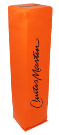 Curtis Martin Signed Orange Endzone Football Pylon - MARPYL310 - Curtis Martin Signed Orange Endzone Football Pylon product image