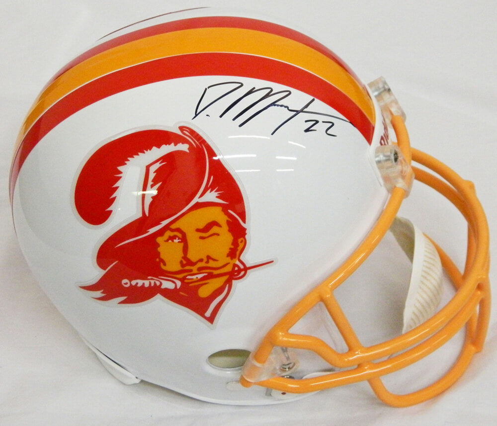 Doug Martin Signed Buccaneers White Throwback Riddell F/S Replica Helmet - MARREP311 - Doug Martin Signed Buccaneers White Throwback Riddell F/S Replica Helmet product image