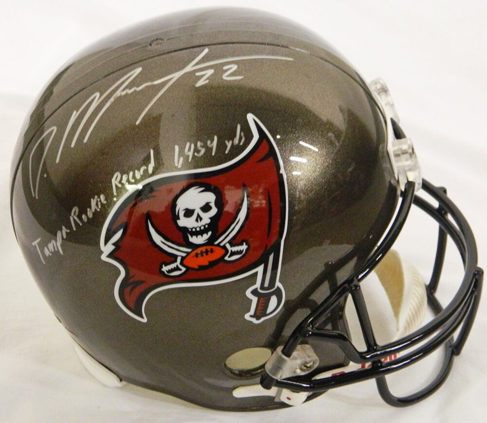 Doug Martin Signed Buccaneers Riddell F/S Replica Helmet w/Tampa Rookie Record 1,454 Yds - MARREP314 - Doug Martin Signed Buccaneers Riddell F/S Replica Helmet w/Tampa Rookie Record 1,454 Yds product image