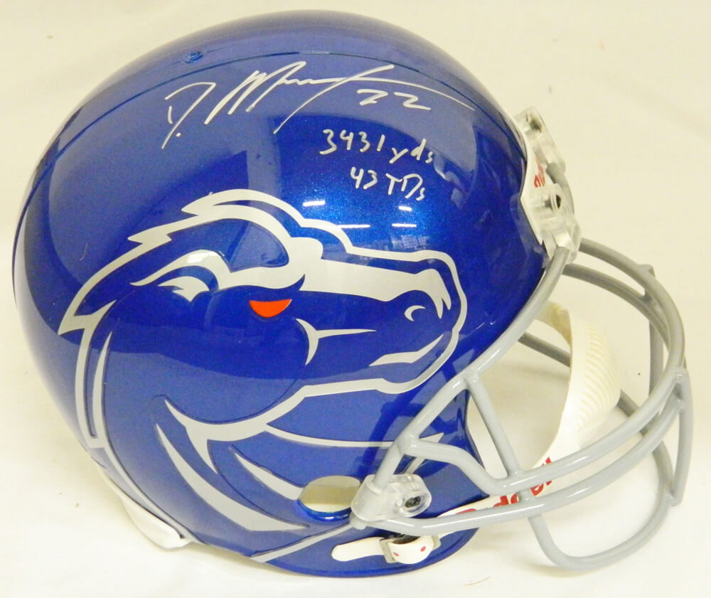 Doug Martin Signed Boise State Riddell Full-Size Replica Helmet w/3431 Yds 43 TDs - MARREP316 - Doug Martin Signed Boise State Riddell Full-Size Replica Helmet w/3431 Yds 43 TDs product image