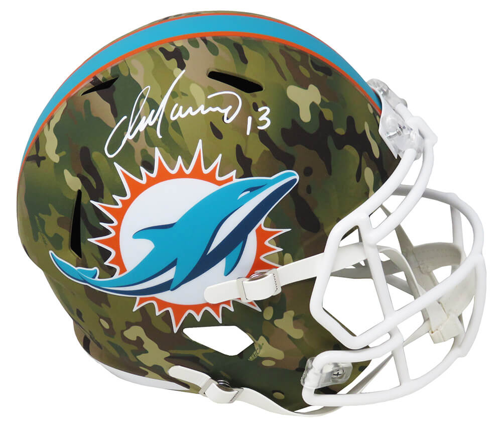 Dan Marino Signed Miami Dolphins CAMO Riddell Full Size Speed Replica Helmet - MARREP344 - Dan Marino Signed Miami Dolphins CAMO Riddell Full Size Speed Replica Helmet product image