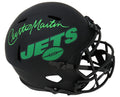 Curtis Martin Signed New York Jets Eclipse Black Matte Riddell Full Size Speed Replica Helmet - MARREP355 - Curtis Martin Signed New York Jets Eclipse Black Matte Riddell Full Size Speed Replica Helmet product image