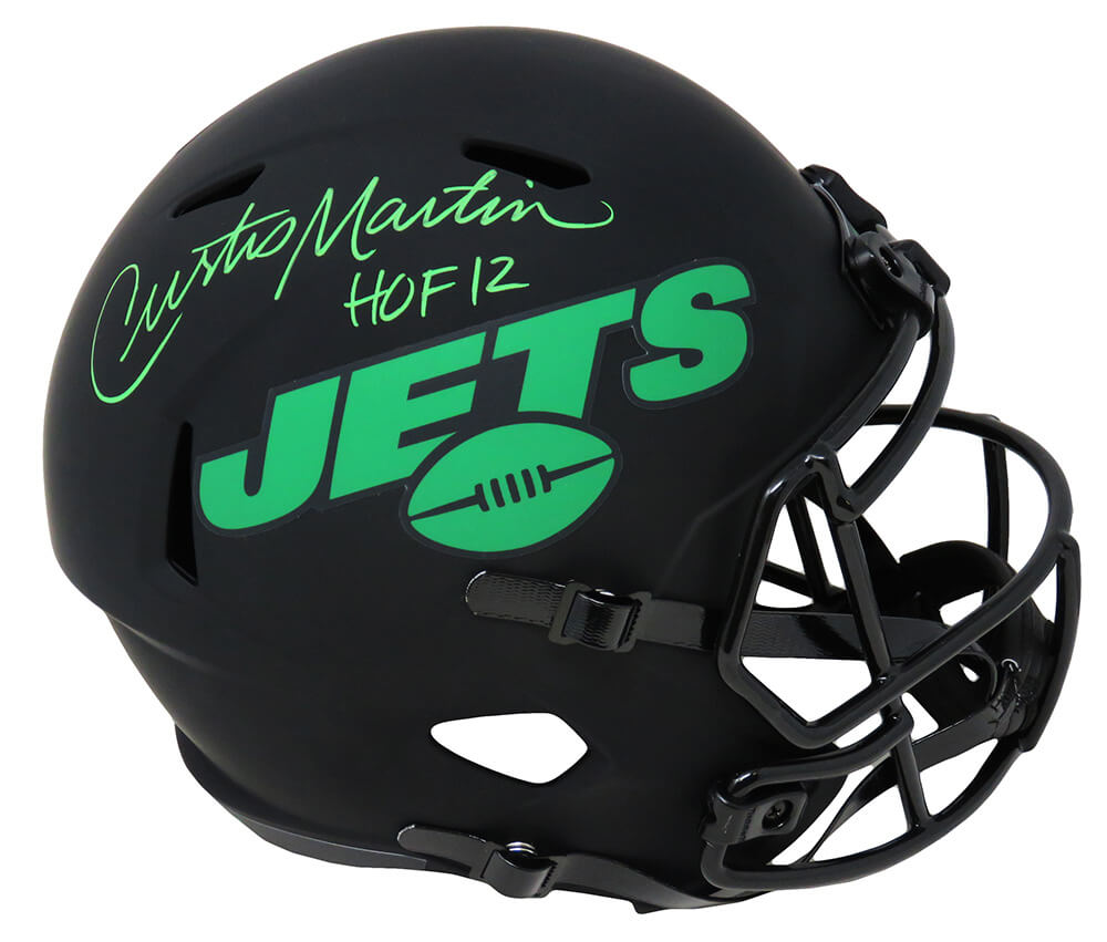 Curtis Martin Signed New York Jets Eclipse Riddell Full Size Speed Replica Helmet w/HOF'12 - MARREP356 - Curtis Martin Signed New York Jets Eclipse Riddell Full Size Speed Replica Helmet w/HOF'12 product image