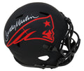 Curtis Martin Signed New England Patriots Eclipse Black Matte Riddell Full Size Speed Replica Helmet - MARREP361 - Curtis Martin Signed New England Patriots Eclipse Black Matte Riddell Full Size Speed Replica Helmet product image