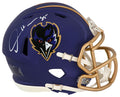 Derrick Mason Signed Baltimore Ravens 2024 Alternate Purple Riddell Speed Mini Helmet - MASMIN301 - Derrick Mason Signed Baltimore Ravens 2024 Alternate Purple Riddell Speed Mini Helmet product image