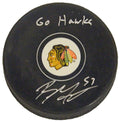Brandon Mashinter Signed Chicago Blackhawks Logo Hockey Puck w/Go Hawks - MASPUC400 - Brandon Mashinter Signed Chicago Blackhawks Logo Hockey Puck w/Go Hawks product image