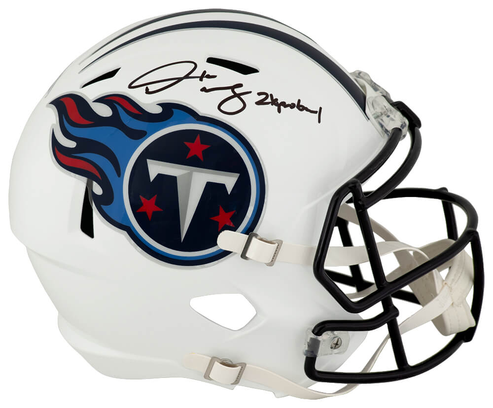 Derrick Mason Signed Tennessee Titans Riddell Full Size Speed Replica Helmet w/2x Pro Bowl - MASREP300 - Derrick Mason Signed Tennessee Titans Riddell Full Size Speed Replica Helmet w/2x Pro Bowl product image