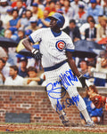 Gary Matthews Signed Chicago Cubs Swinging Action 8x10 Photo w/The Sarge - MAT08P121 - Gary Matthews Signed Chicago Cubs Swinging Action 8x10 Photo w/The Sarge product image