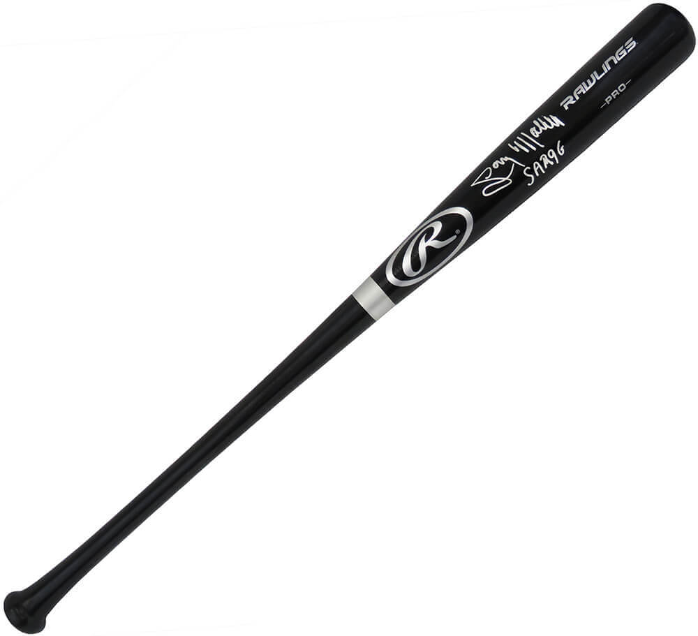 Gary Matthews Signed Rawlings Pro Black Baseball Bat w/Sarge - MATBAT103 - Gary Matthews Signed Rawlings Pro Black Baseball Bat w/Sarge product image
