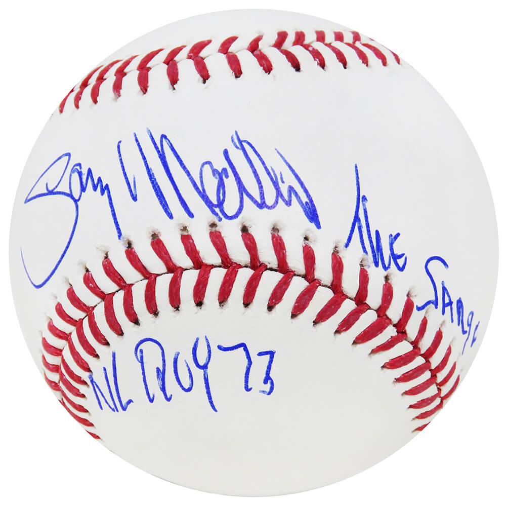Gary Matthews Signed Rawlings Official MLB Baseball w/NL ROY 73, Sarge - MATBSB113 - Gary Matthews Signed Rawlings Official MLB Baseball w/NL ROY 73, Sarge product image