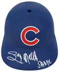 Gary Matthews Signed Chicago Cubs Souvenir Replica Batting Helmet w/Sarge - MATBTH100 - Gary Matthews Signed Chicago Cubs Souvenir Replica Batting Helmet w/Sarge product image