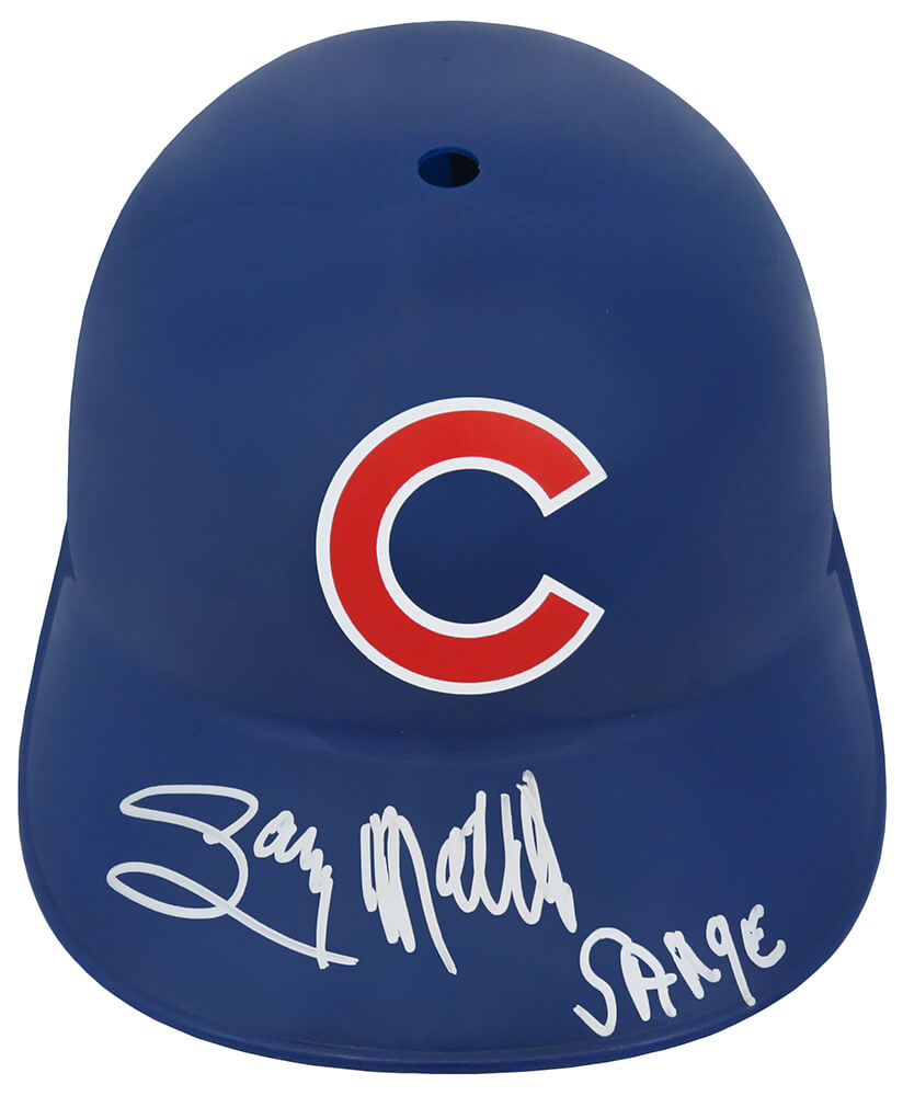 Gary Matthews Signed Chicago Cubs Souvenir Replica Batting Helmet w/Sarge - MATBTH100 - Gary Matthews Signed Chicago Cubs Souvenir Replica Batting Helmet w/Sarge product image