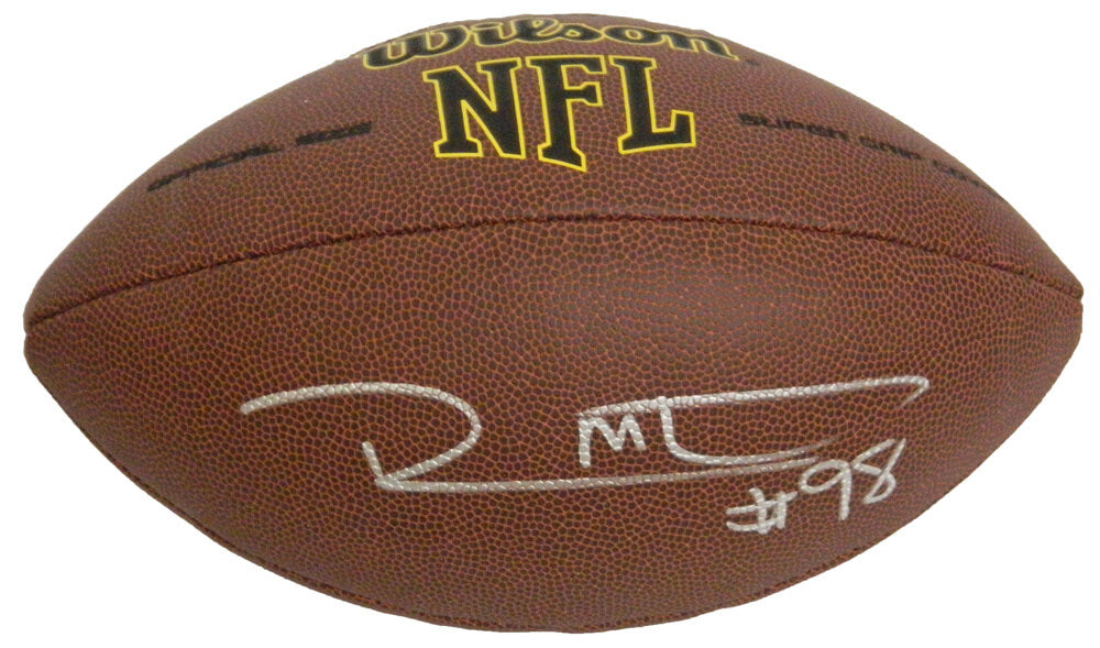 Robert Mathis Signed Wilson NFL Super Grip Full-Size Football - MATFTB300 - Robert Mathis Signed Wilson NFL Super Grip Full-Size Football product image