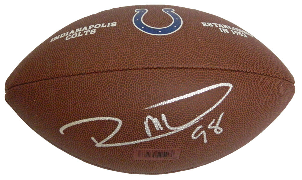 Robert Mathis Signed Indianapolis Colts  NFL Logo Football - MATFTB306 - Robert Mathis Signed Indianapolis Colts NFL Logo Football product image