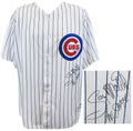 Gary Matthews Signed Chicago Cubs White Pinstripe Majestic Replica Baseball Jersey w/Sarge - MATJRY111 - Gary Matthews Signed Chicago Cubs White Pinstripe Majestic Replica Baseball Jersey w/Sarge product image