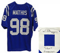 Robert Mathis Signed Blue Custom Football Jersey w/Silent Assassin - MATJRY313 - Robert Mathis Signed Blue Custom Football Jersey w/Silent Assassin product image
