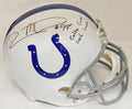 Robert Mathis Signed Colts Riddell Full-Size Replica Helmet w/Colts Career Sack Leader - MATREP302 - Robert Mathis Signed Colts Riddell Full-Size Replica Helmet w/Colts Career Sack Leader product image