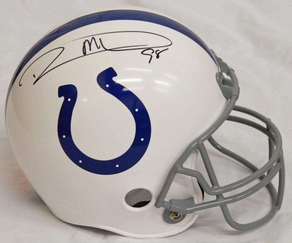 Robert Mathis Signed Indianapolis Colts Youth Replica Helmet - MATREP306 - Robert Mathis Signed Indianapolis Colts Youth Replica Helmet product image