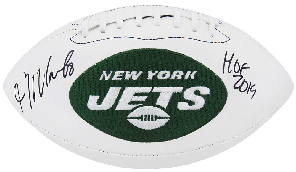 Kevin Mawae Signed New York Jets Wilson White Logo Football w/HOF 2019 - MAWFTB301 - Kevin Mawae Signed New York Jets Wilson White Logo Football w/HOF 2019 product image