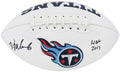 Kevin Mawae Signed Tennessee Titans Jarden White Logo Football w/HOF 2019 - MAWFTB303 - Kevin Mawae Signed Tennessee Titans Jarden White Logo Football w/HOF 2019 product image