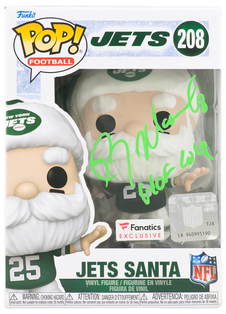Kevin Mawae Signed New York Jets 'SANTA' Funko Pop Doll #208 w/HOF 2019 - MAWFUN300 - Kevin Mawae Signed New York Jets 'SANTA' Funko Pop Doll #208 w/HOF 2019 product image