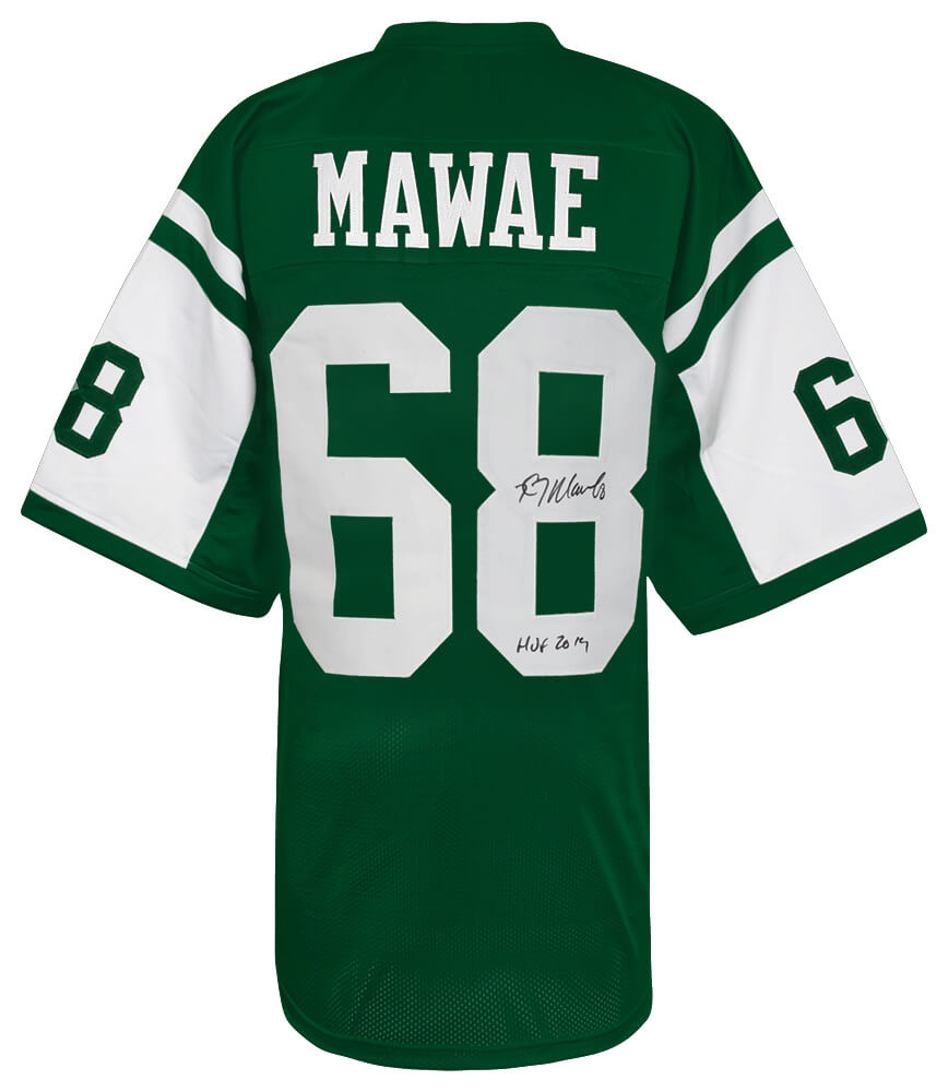 Kevin Mawae Signed Green Throwback Custom Jersey w/HOF 2019 - MAWJRY303 - Kevin Mawae Signed Green Throwback Custom Jersey w/HOF 2019 product image