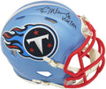 Kevin Mawae Signed Tennessee Titans FLASH Riddell Speed Mini Helmet w/HOF 2019 - MAWMIN303 - Kevin Mawae Signed Tennessee Titans FLASH Riddell Speed Mini Helmet w/HOF 2019 product image