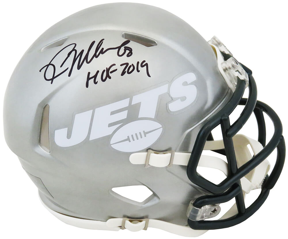 Kevin Mawae Signed New York Jets FLASH Riddell Speed Mini Helmet w/HOF 2019 - MAWMIN305 - Kevin Mawae Signed New York Jets FLASH Riddell Speed Mini Helmet w/HOF 2019 product image