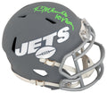 Kevin Mawae Signed New York Jets SLATE Riddell Speed Mini Helmet w/HOF 2019 - MAWMIN306 - Kevin Mawae Signed New York Jets SLATE Riddell Speed Mini Helmet w/HOF 2019 product image