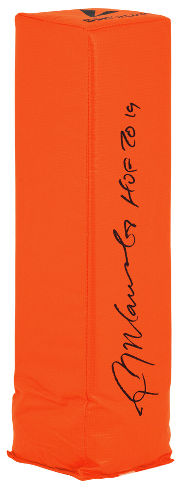 Kevin Mawae Signed BSN Orange Endzone Football Pylon w/HOF'19 - MAWPYL301 - Kevin Mawae Signed BSN Orange Endzone Football Pylon w/HOF'19 product image