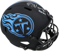 Kevin Mawae Signed Tennessee Titans Eclipse Black Matte Riddell Full Size Speed Replica Helmet w/HOF 2019 - MAWREP305 - Kevin Mawae Signed Tennessee Titans Eclipse Black Matte Riddell Full Size Speed Replica Helmet w/HOF 2019 product image