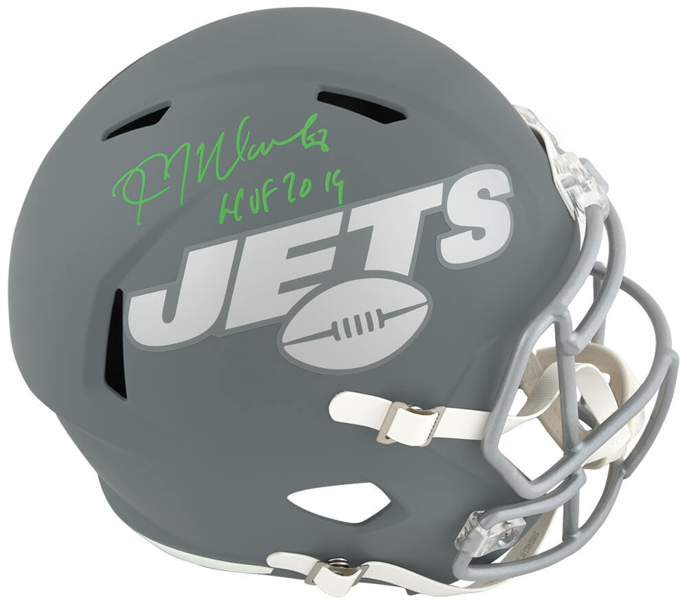 Kevin Mawae Signed New York Jets SLATE Riddell Full Size Speed Replica Helmet w/HOF 2019 - MAWREP306 - Kevin Mawae Signed New York Jets SLATE Riddell Full Size Speed Replica Helmet w/HOF 2019 product image
