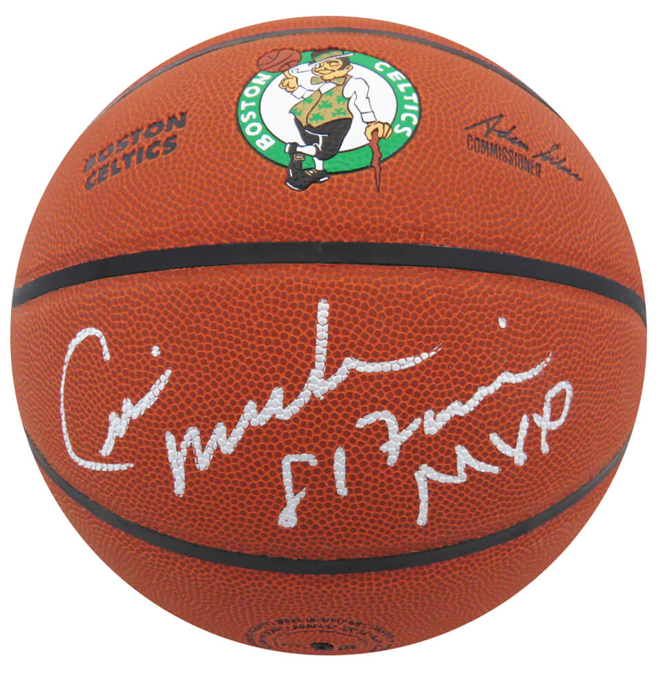 Cedric Maxwell Signed Wilson Boston Celtics Logo NBA Basketball w/81 Finals MVP - MAXBSK203 - Cedric Maxwell Signed Wilson Boston Celtics Logo NBA Basketball w/81 Finals MVP product image