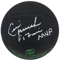 Cedric Maxwell Signed Spalding Phantom Black With Green Lettering NBA Basketball w/81 Finals MVP - MAXBSK204 - Cedric Maxwell Signed Spalding Phantom Black With Green Lettering NBA Basketball w/81 Finals MVP product image
