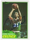 Cedric Maxwell Signed Boston Celtics 1981-82 Topps Basketball Card #5 - MAXCAR200 - Cedric Maxwell Signed Boston Celtics 1981-82 Topps Basketball Card #5 product image