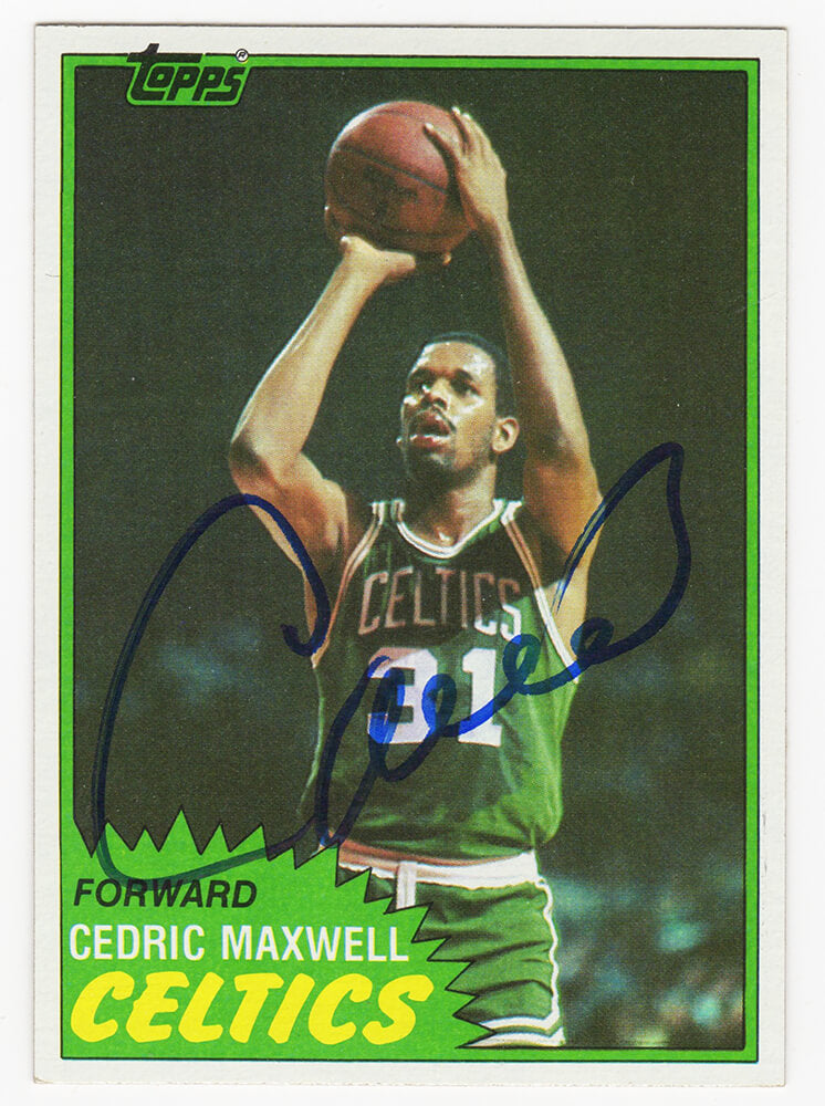 Cedric Maxwell Signed Boston Celtics 1981-82 Topps Basketball Card #5 - MAXCAR200 - Cedric Maxwell Signed Boston Celtics 1981-82 Topps Basketball Card #5 product image