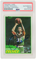 Cedric Maxwell Signed Boston Celtics 1981-82 Topps Basketball Card #5 - (PSA Encapsulated) - MAXCAR201 - Cedric Maxwell Signed Boston Celtics 1981-82 Topps Basketball Card #5 - (PSA Encapsulated) product image