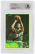 Cedric Maxwell Signed Boston Celtics 1981-82 Topps Basketball Card #5 - (Beckett Encapsulated) - MAXCAR202 - Cedric Maxwell Signed Boston Celtics 1981-82 Topps Basketball Card #5 - (Beckett Encapsulated) product image