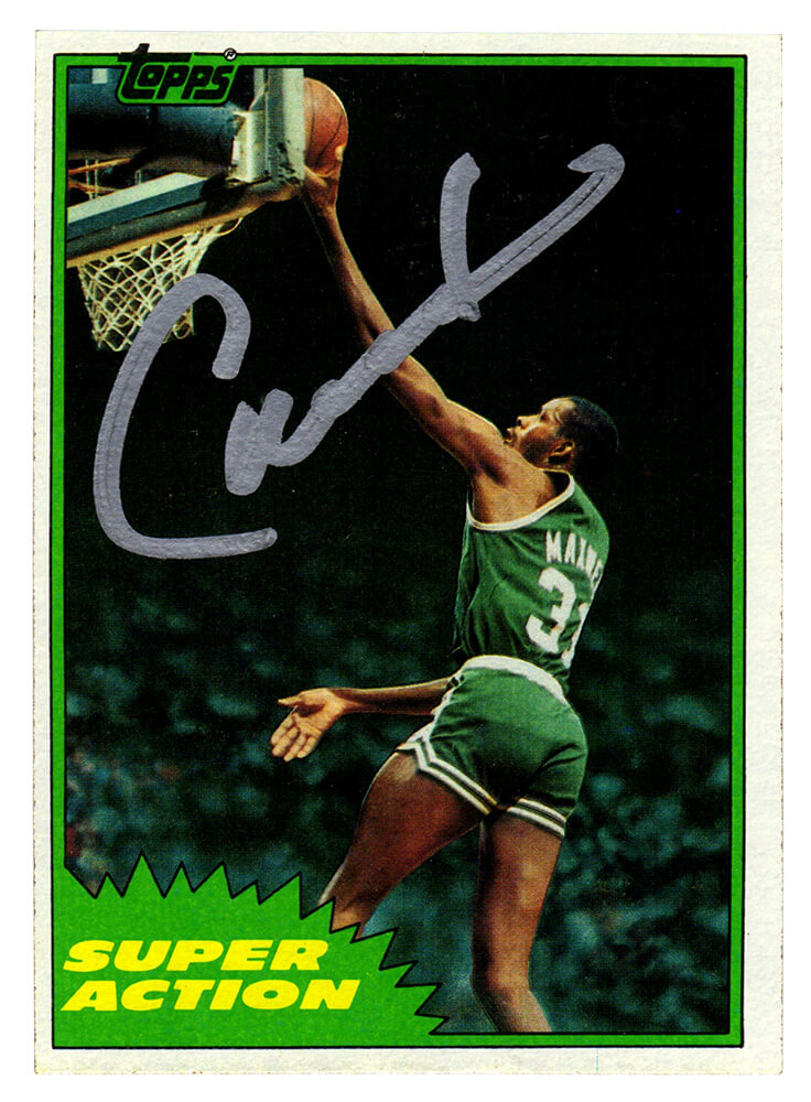 Cedric Maxwell Signed Boston Celtics 1981-82 Topps Basketball Card #107 - MAXCAR203 - Cedric Maxwell Signed Boston Celtics 1981-82 Topps Basketball Card #107 product image