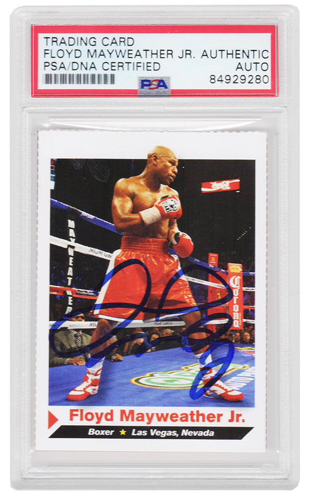 Floyd Mayweather Jr Signed 2012 Sports Illustrated Boxing Card #152 - (PSA Encapsulated) - MAYCAR501 - Floyd Mayweather Jr Signed 2012 Sports Illustrated Boxing Card #152 - (PSA Encapsulated) product image