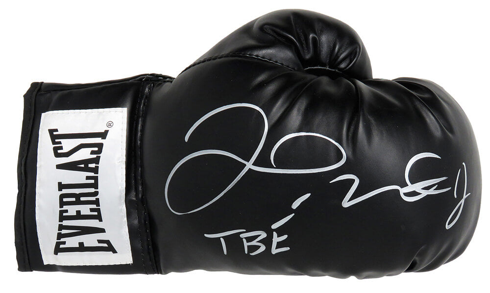 Floyd Mayweather Jr. Signed Everlast Black Boxing Glove w/TBE - MAYGLV507 - Floyd Mayweather Jr. Signed Everlast Black Boxing Glove w/TBE product image
