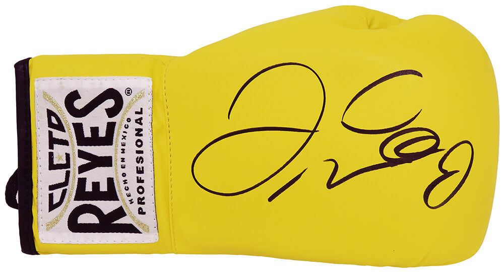 Floyd Mayweather Jr. Signed Cleto Reyes Yellow Boxing Glove - MAYGLV512 - Floyd Mayweather Jr. Signed Cleto Reyes Yellow Boxing Glove product image
