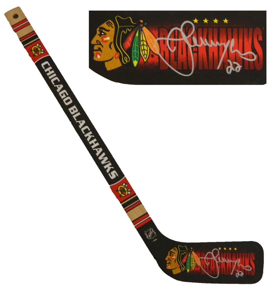 Jamal Mayers Signed Chicago Blackhawks Logo Mini Hockey Stick - MAYSTK400 - Jamal Mayers Signed Chicago Blackhawks Logo Mini Hockey Stick product image