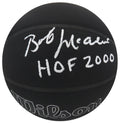 Bob McAdoo Signed Wilson I/O Black 75th Anniversary Logo NBA Basketball w/HOF 2000 - MCABSK201 - Bob McAdoo Signed Wilson I/O Black 75th Anniversary Logo NBA Basketball w/HOF 2000 product image
