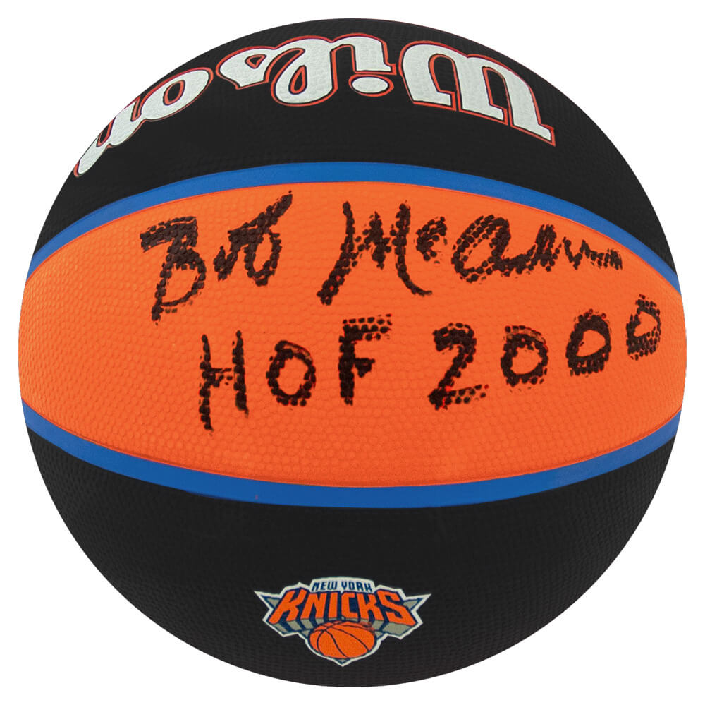 Bob McAdoo Signed New York Knicks Wilson The City Full Size Basketball w/HOF 2000 - MCABSK203 - Bob McAdoo Signed New York Knicks Wilson The City Full Size Basketball w/HOF 2000 product image