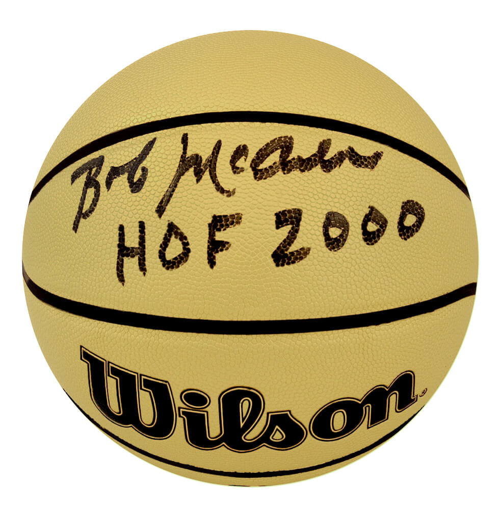 Bob McAdoo Signed Wilson Gold Full Size NBA Basketball w/HOF 2000 - MCABSK204 - Bob McAdoo Signed Wilson Gold Full Size NBA Basketball w/HOF 2000 product image