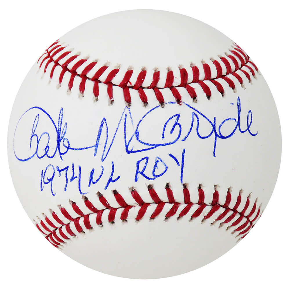 Bake McBride Signed Rawlings Official MLB Baseball w/1974 NL ROY - MCBBSB101 - Bake McBride Signed Rawlings Official MLB Baseball w/1974 NL ROY product image